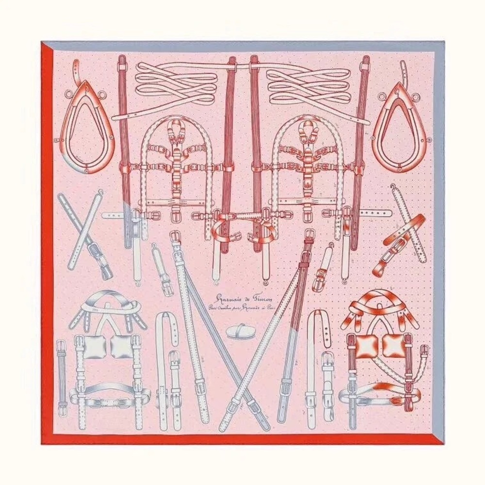 Hermès Harness Silk Scarf 90